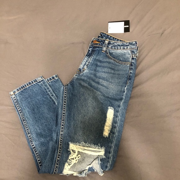 Fashion Nova Kia Boyfriend Jeans Medium 